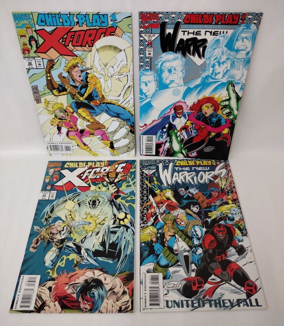 Marvel Comics CHILD'S PLAY Complete Story X-Force 32 33 New Warriors 45 46 VF-NM