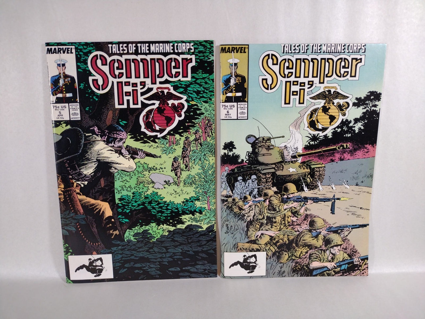 Semper Fi' (1988) Complete Marvel Comic Lot Set #1-9 Andy Kubert Palladino VF-NM