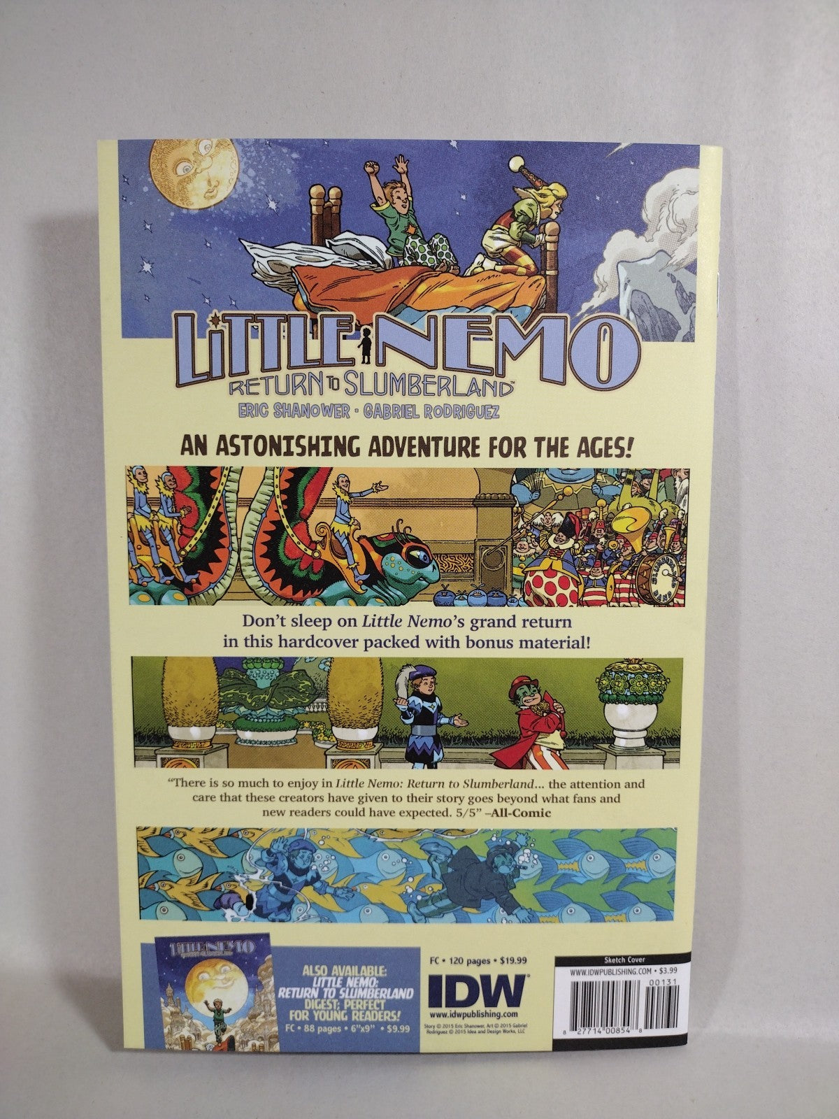 Donald Duck#1 (2015) IDW Blank Variant Comic With Original DCastr Watercolor Art