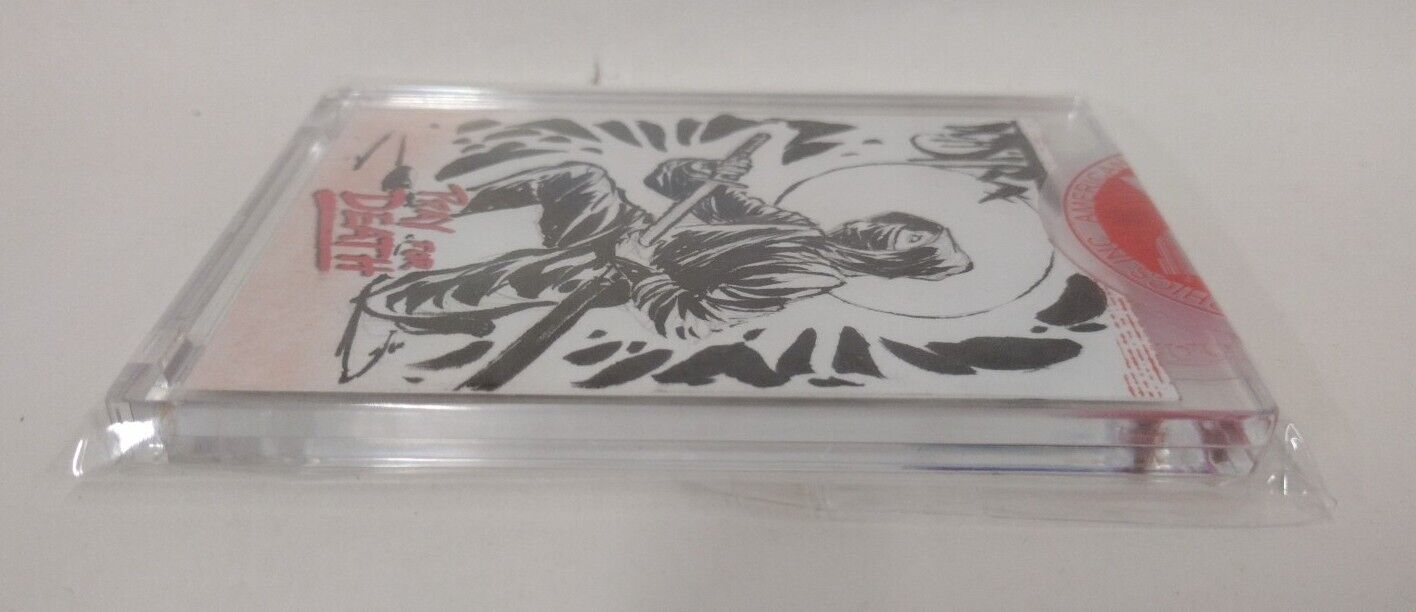 Pray For Death (2022) American Retro Graphics Sketch Card w Original DCastr Art