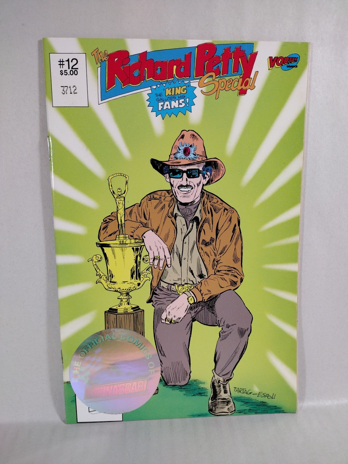 Legends of NASCAR 1992 Vortex Comic #'d Hologram Set Issues 9 10 11 12 13