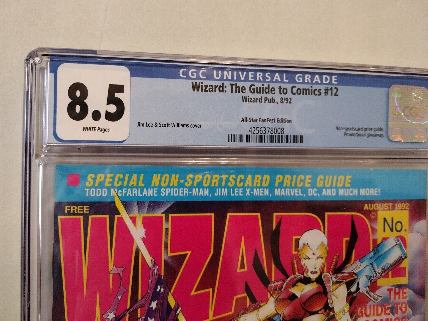 Wizard Magazine 1992 Jim Lee All-Star Fanfest San Diego Padres Giveaway CGC 8.5