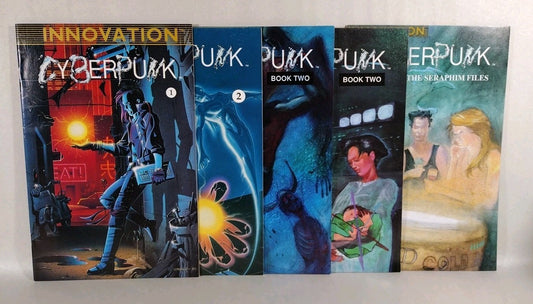 Cyberpunk (1990) Innovation Comic Set #1 2 Bk II 1-2 Seraphim Files 1 VG-VF