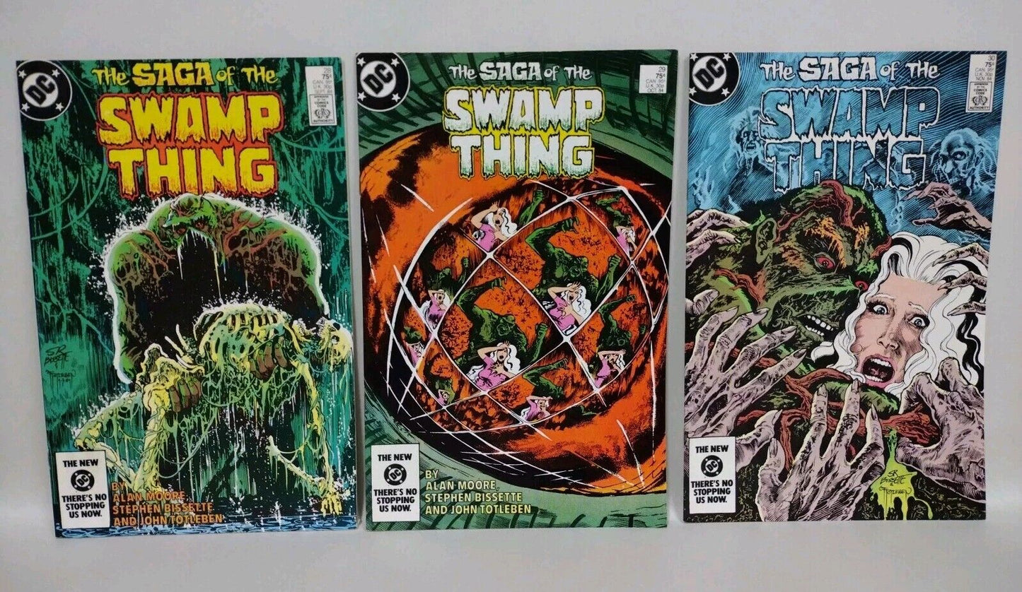 Saga Of Swamp Thing (1984) DC Comic Lot #28 29 30 Alan Moore Bissette Totleben