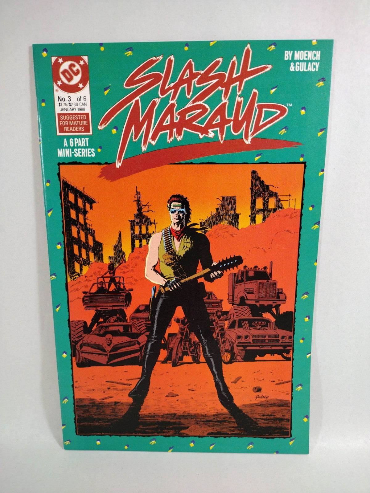 Slash Maraud (1987) Complete Comic Series #1-6 W Promo Poster Moench Gulacy