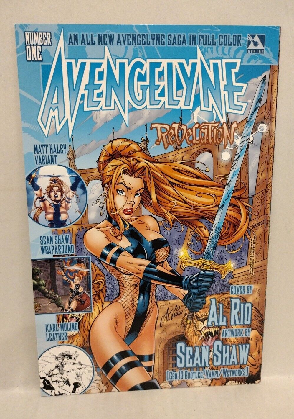 Avengelyne (2000) Bad Blood Prelude Avatar Press Variant Comic Set Al Rio NM