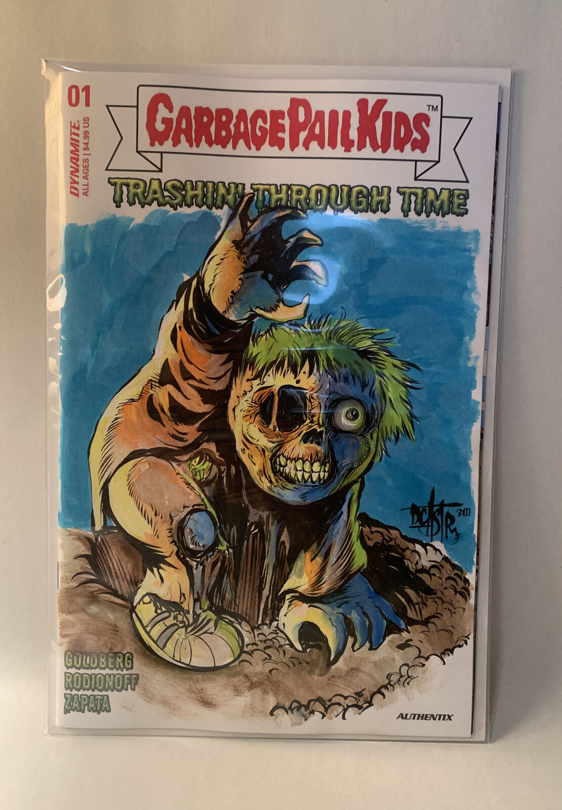 GARBAGE PAIL KIDS: TRASHIN THROUGH TIME #1 Blank Cover W Original Dave Castr Art