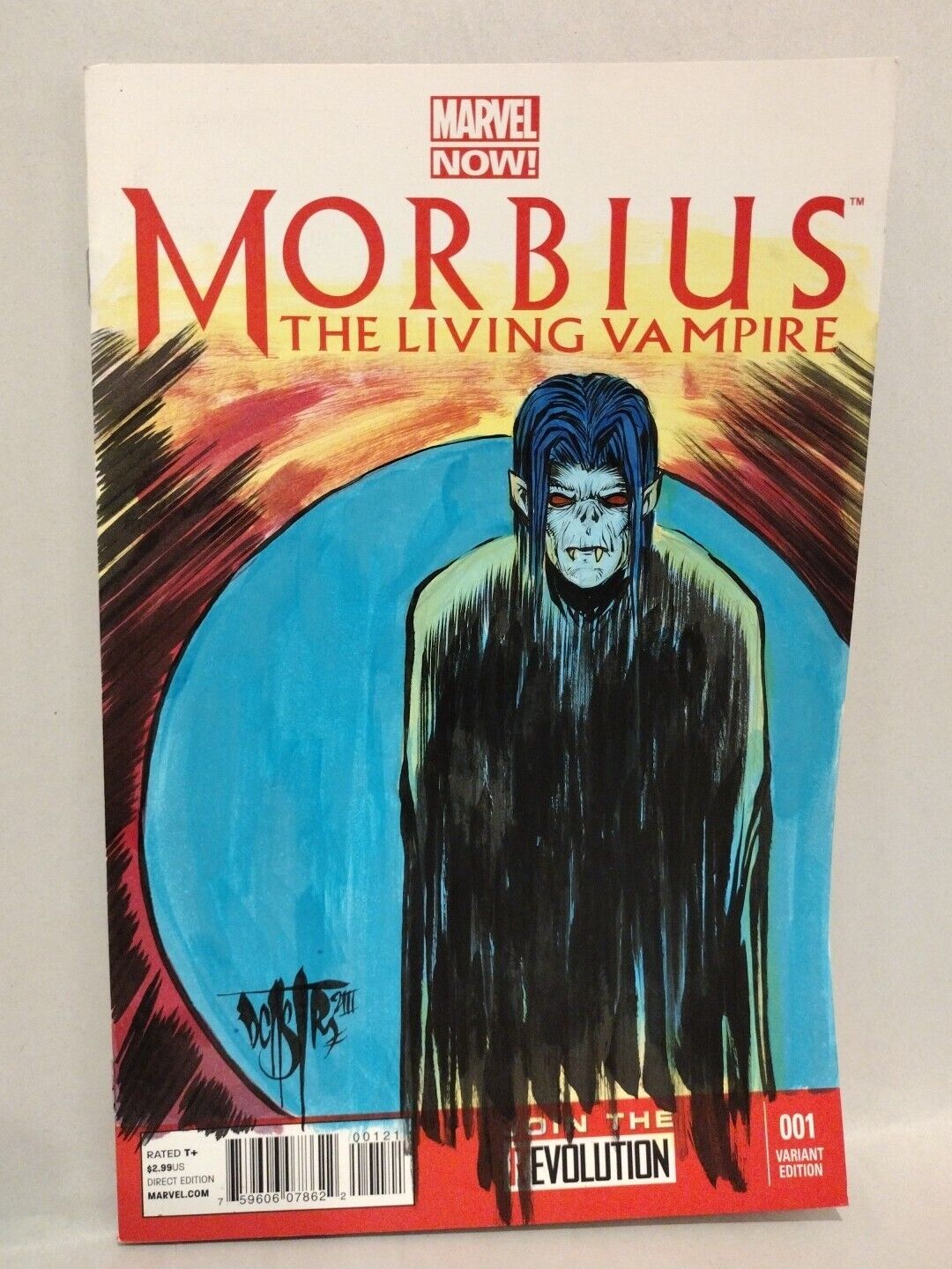 Morbius The Living Vampire #1 (2013) Marvel Comic Sketch Variant w Orignal Art