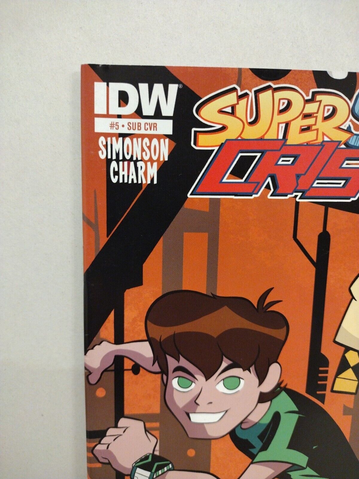 Super Secret Crisis War #5 (2014) Troy Little Cover B Ben 10 Subscription Cover