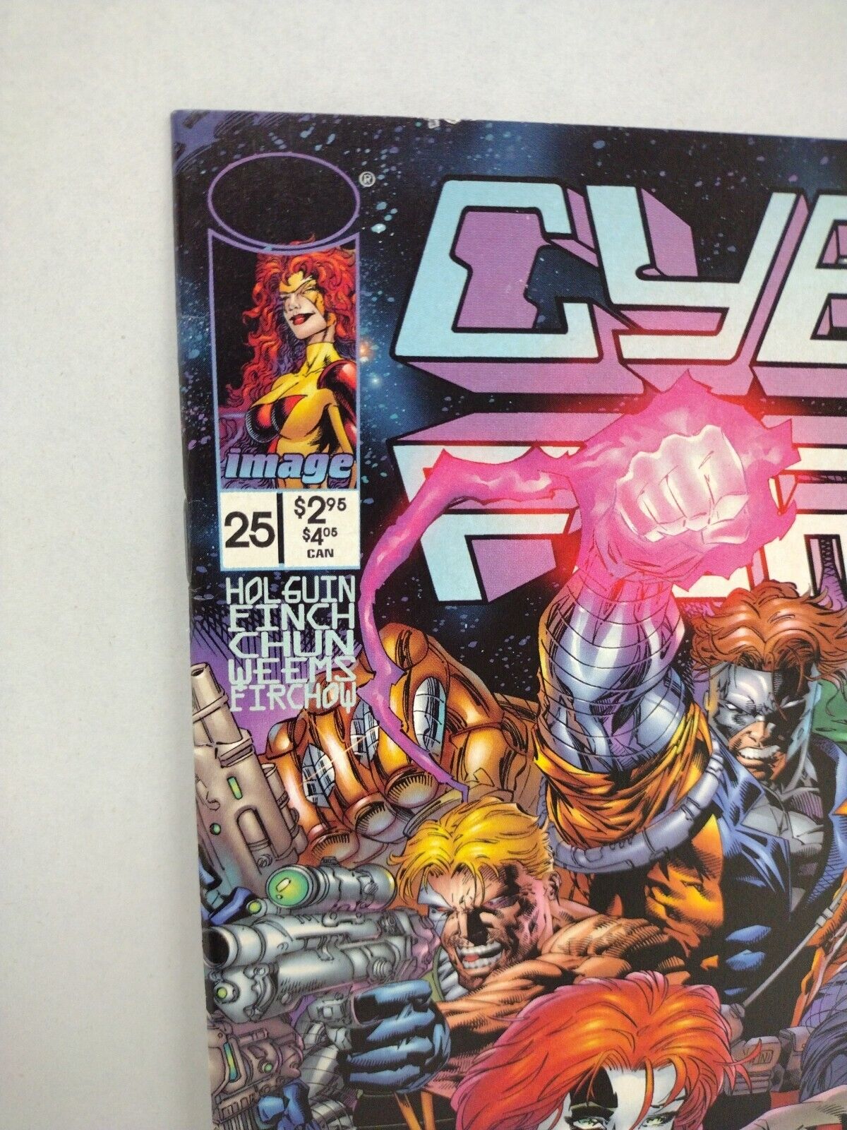 Cyberforce #25 (1996) Image Comic Variant Set Foil + Newsstand 1st Darkness Prev