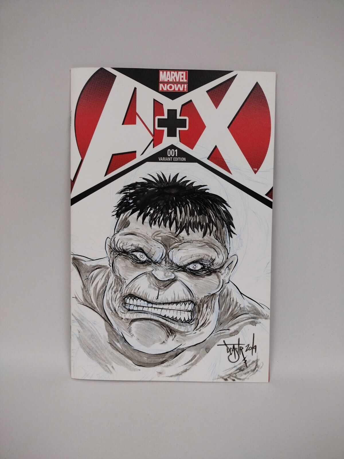 A+ X ( Avengers+ X- Men )#1 Blank Cover VariantOriginal DCastr Art COA