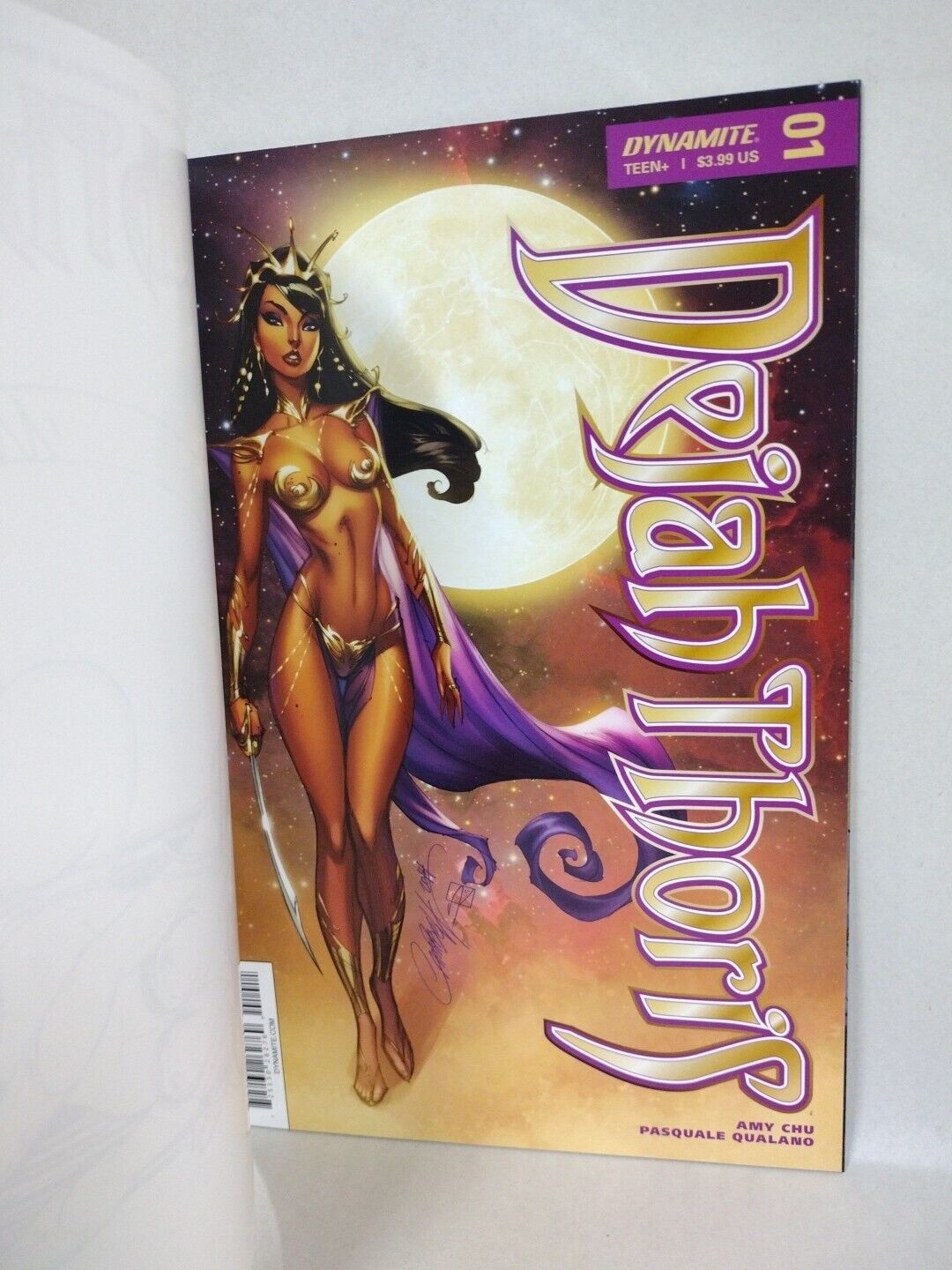 Dejah Thoris #1 (2018) Dynamite Blank Cover Variant W Original Dave Castr Art