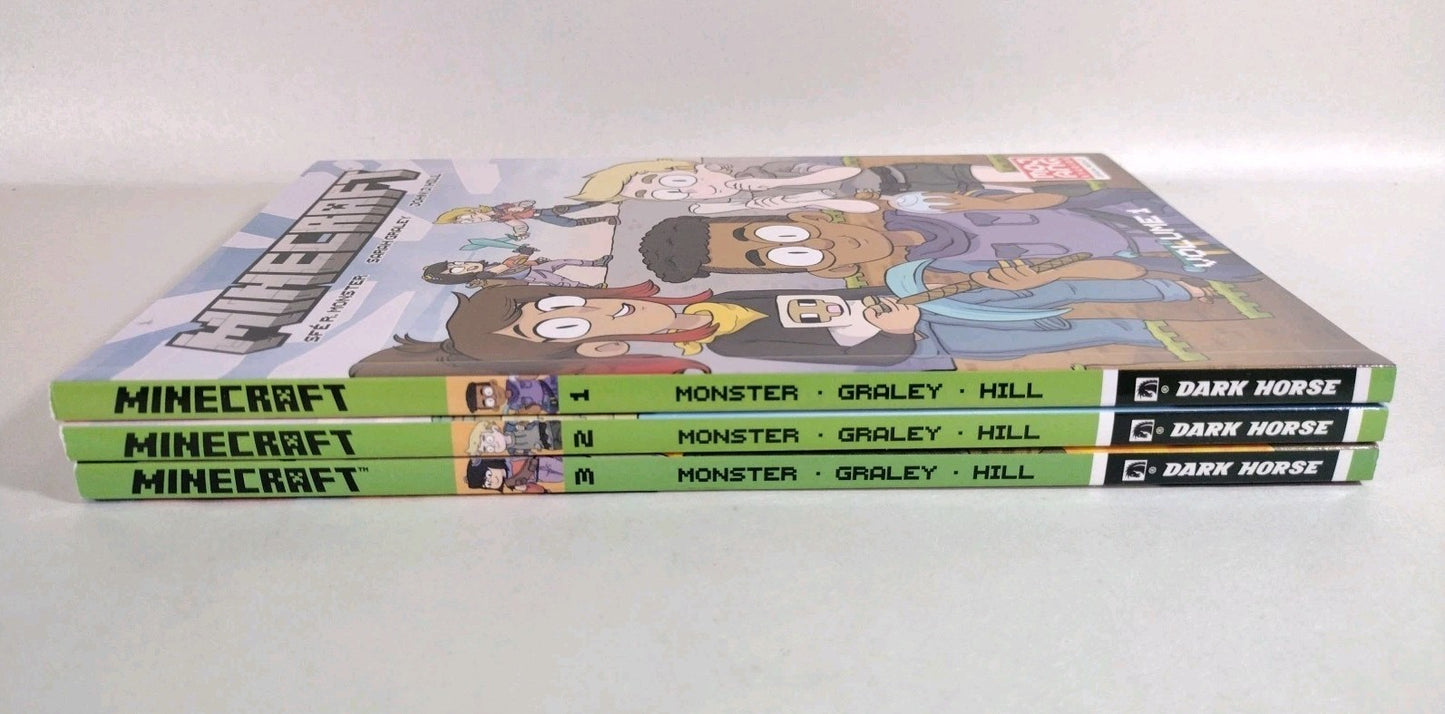 Minecraft (2021) Dark Horse Lot Vol 1 2 3 TPB SC SFÉ R Monster Sarah Graley New