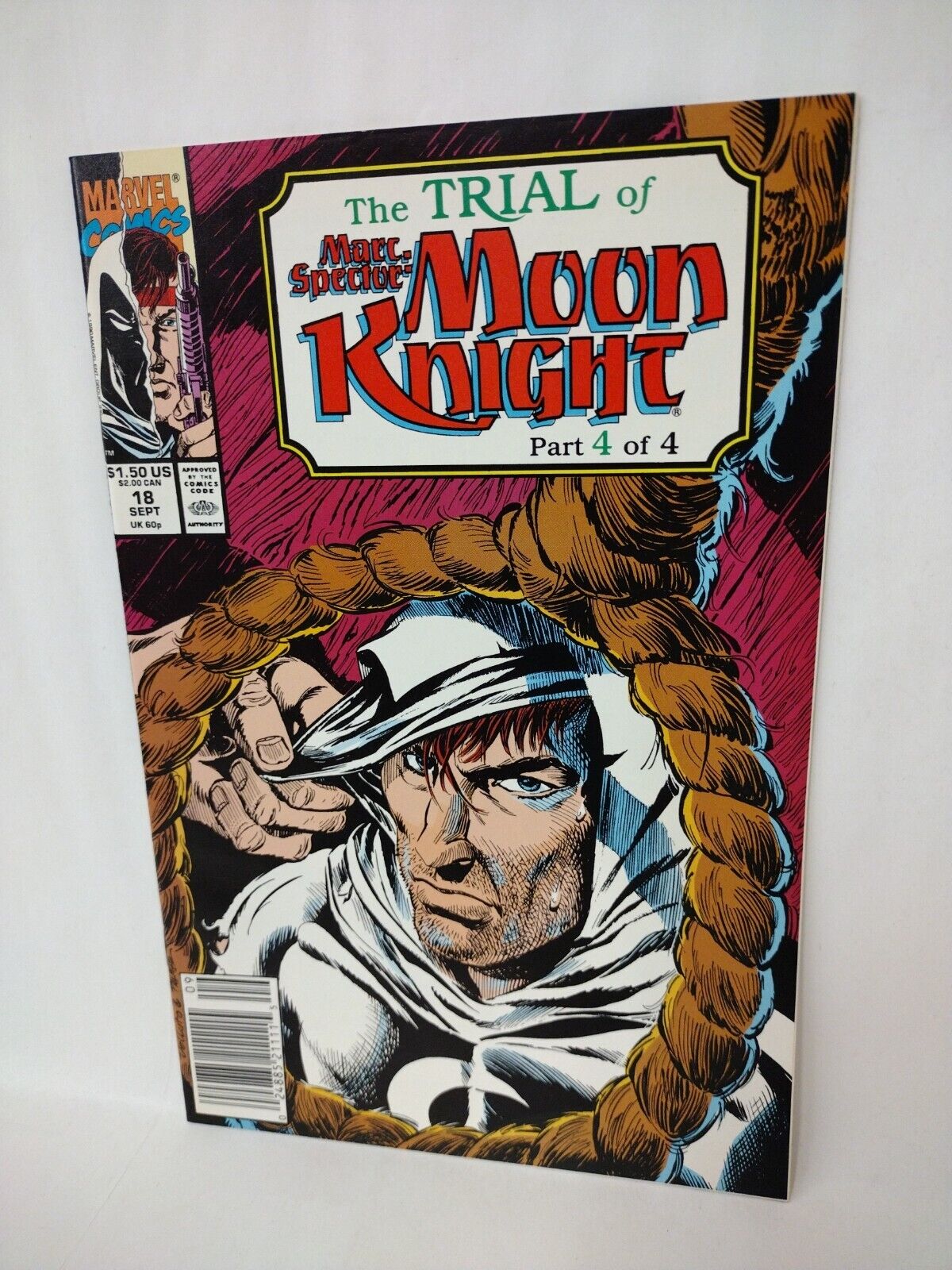 Marc Spector Complete Trial Of Moon Knight (1990) Marvel Comic Set #15 16 17 18