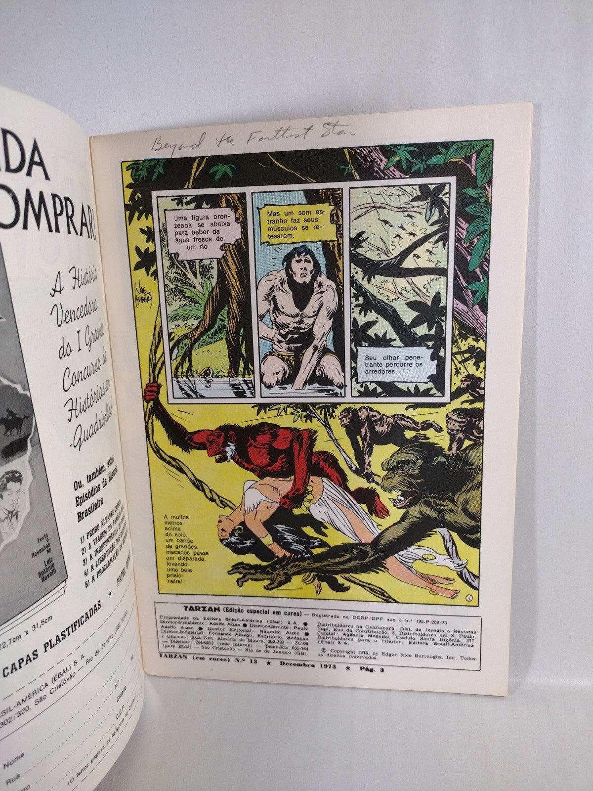 Tarzan (1973) EM Cores Brazilian DC Comic Lot #2 3 10 11 13 Special 2 Joe Kubert