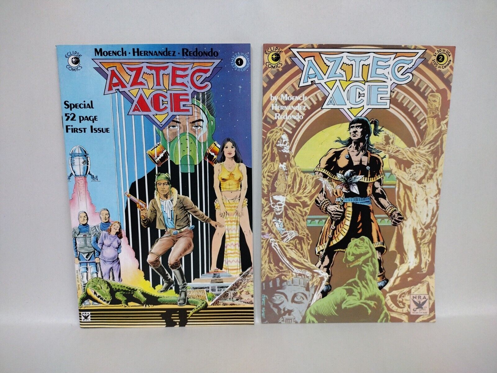 Aztec Ace (1984) Complete Eclipse Comic Lot Set #1-15 Doug Moench Nestor Redondo