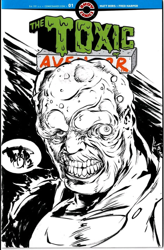 Toxic Avenger #1 (2025) Ahoy Sketch Cover W Original Dave Castr Art