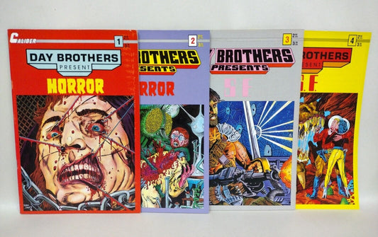 Day Brothers Present (1990) Complete Caliber Comic Series #1 2 3 4 Horror Sci-fi