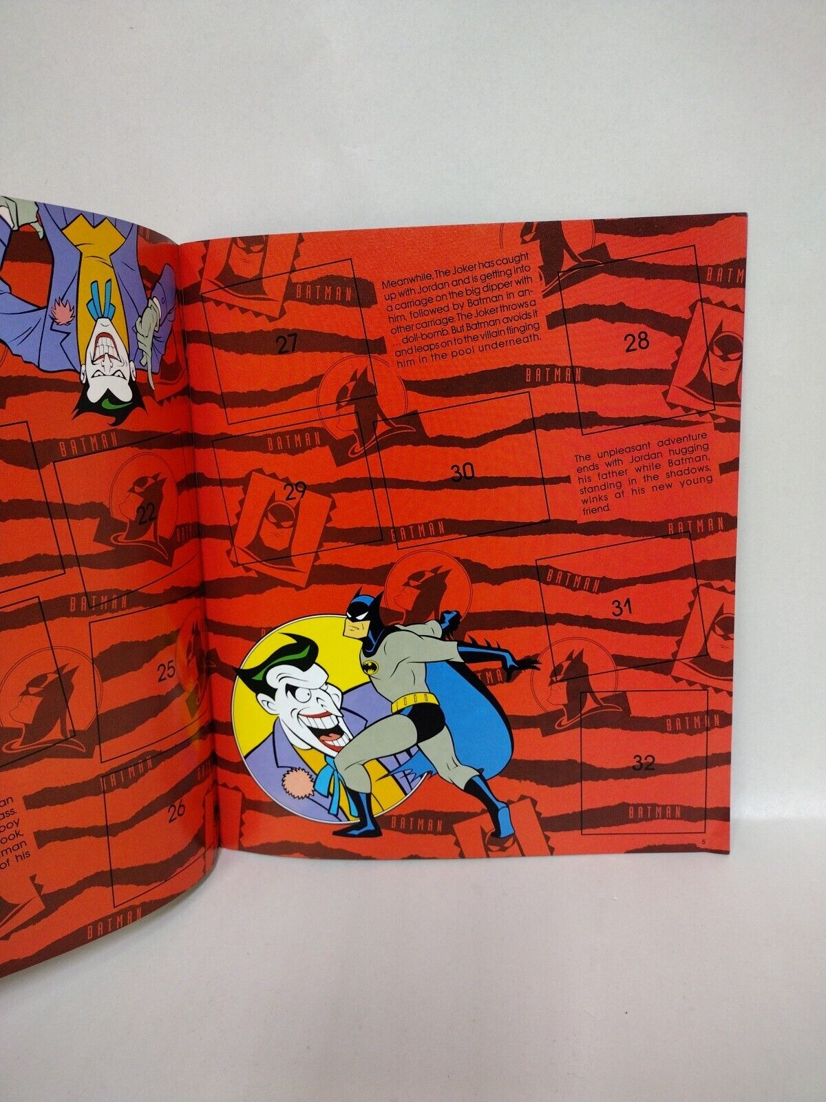 Batman Animated Series (1993) Unused Panini Sticker Album Book