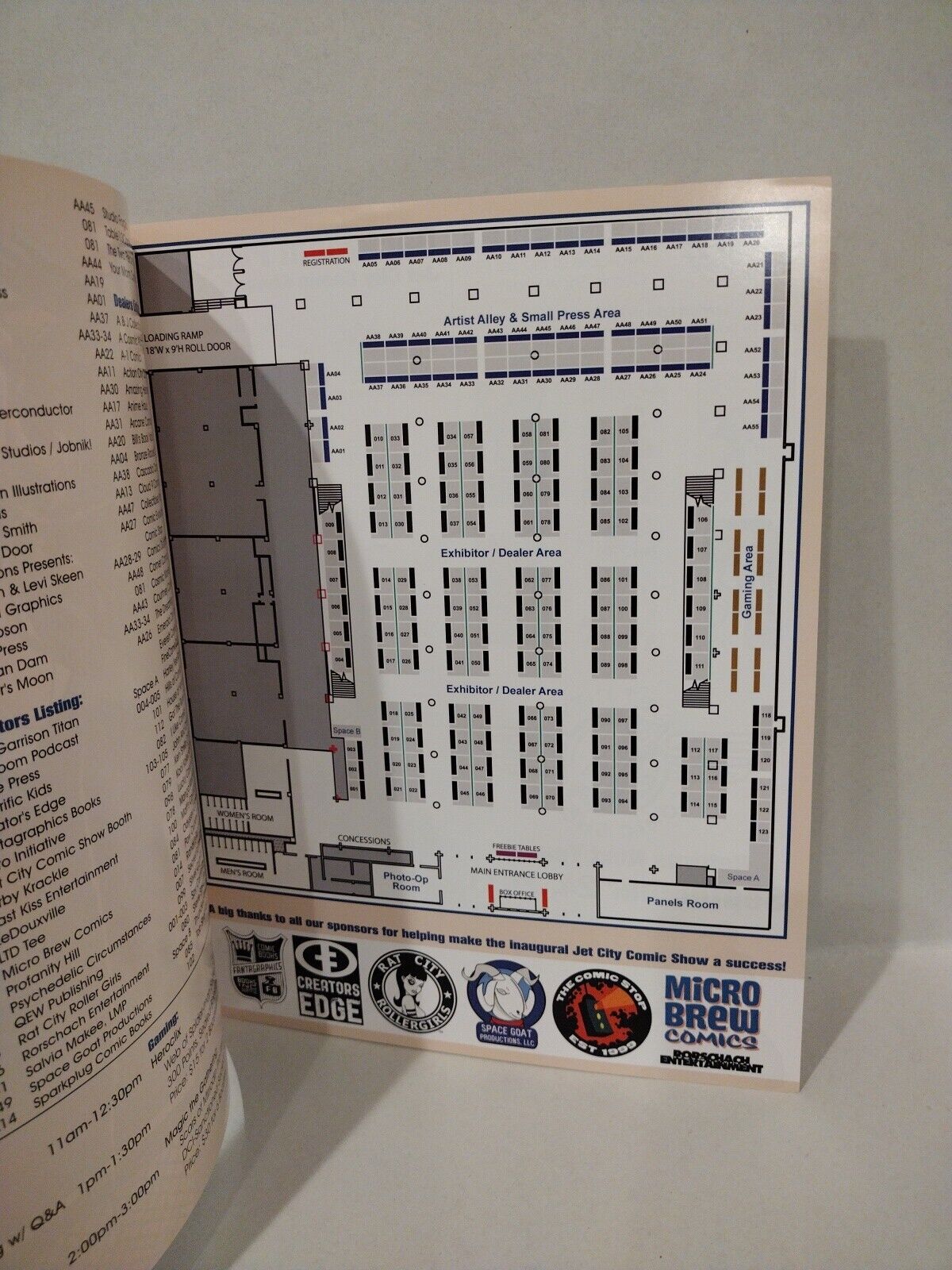 Jet City Comic Show 2010 Program Signed Tim Vigil Dan Panosian Cover Art