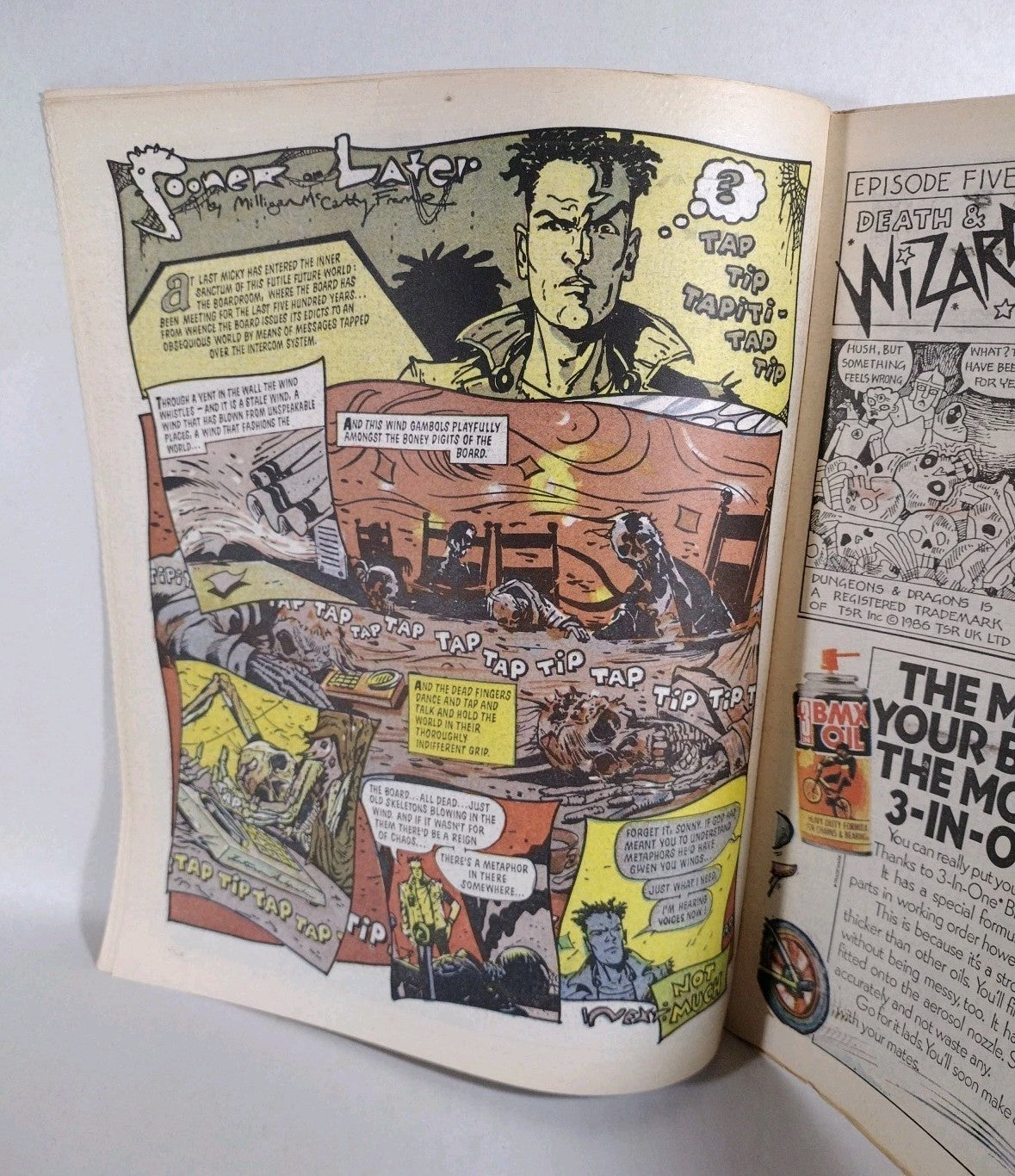 2000ad (1986) Prog 493 Judge Dredd Slaine Strontium Dog Uk Newsprint Comic