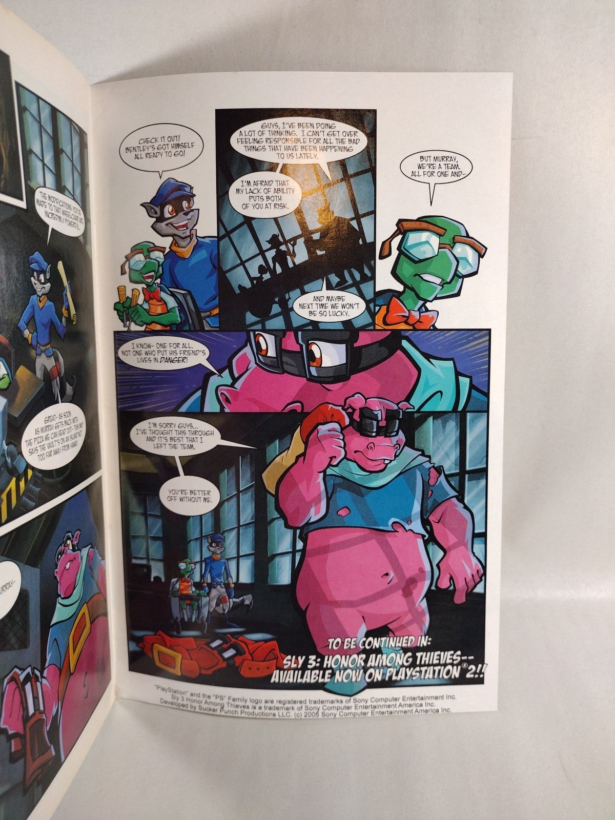 Adventures Of Sly Cooper #2 (2005) PlayStation Honor Among Thieves Promo Comic