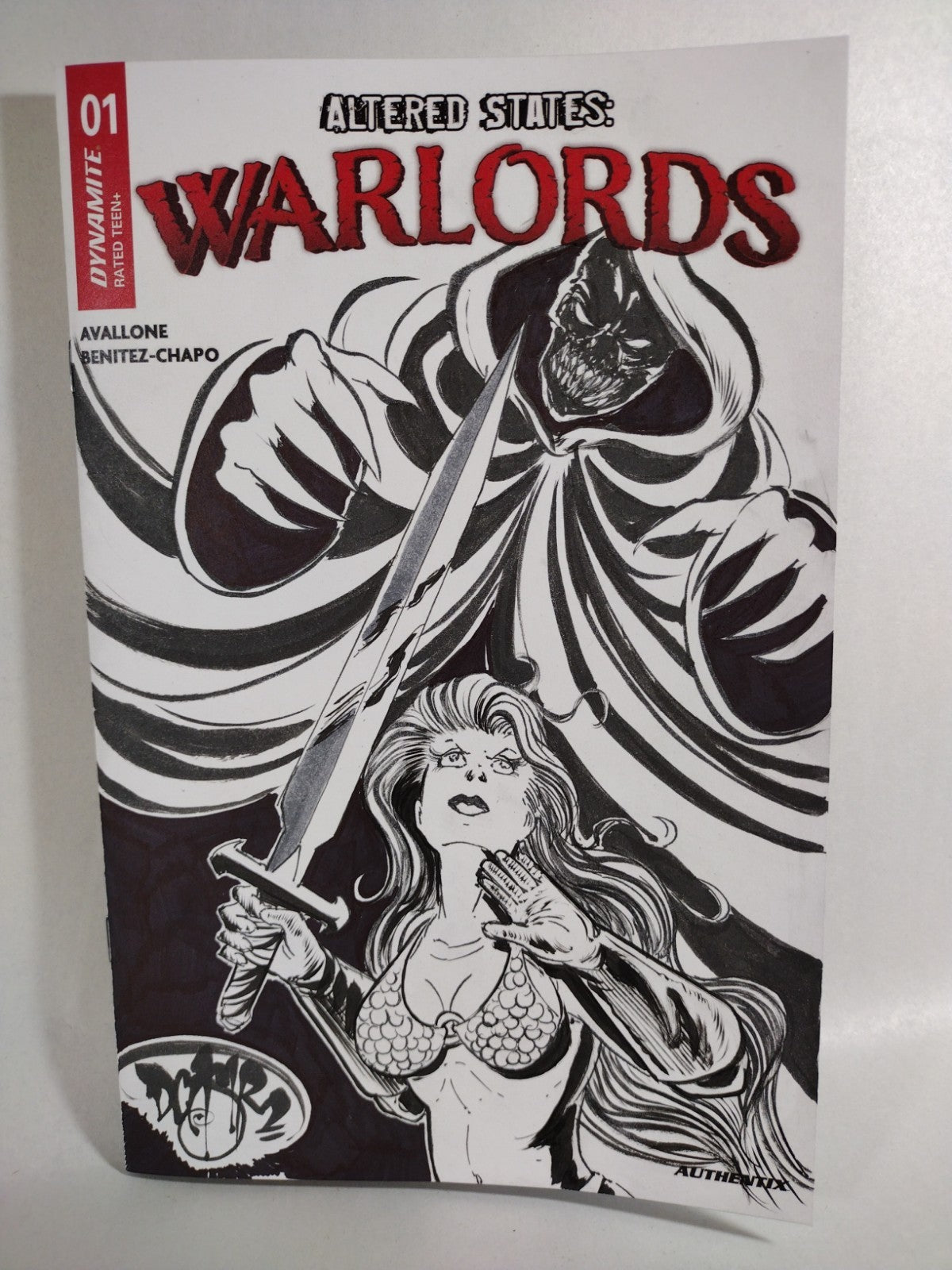 Altered States Warlords 1 2026 Dynamite Comic Sketch Cover W Original DCastr Art
