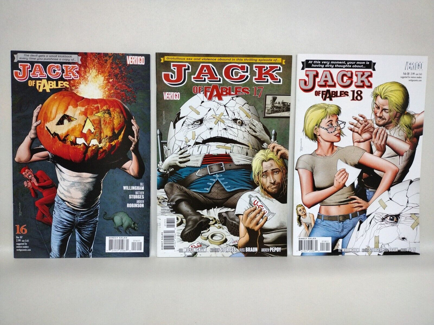 Jack Of Fables (2006) Complete Vertigo Comic Run Set #1-50 # Literals #1-3 VF-NM