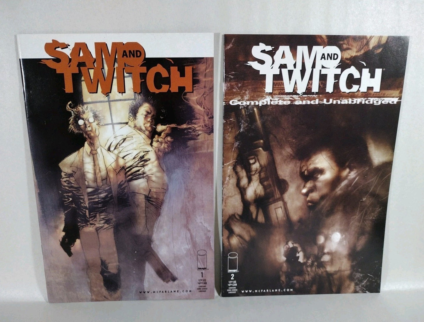 Sam And Twitch (1999) Image Comic Lot Set #1 2 3 4 5 6 7 8 Spawn Universe VF-NM