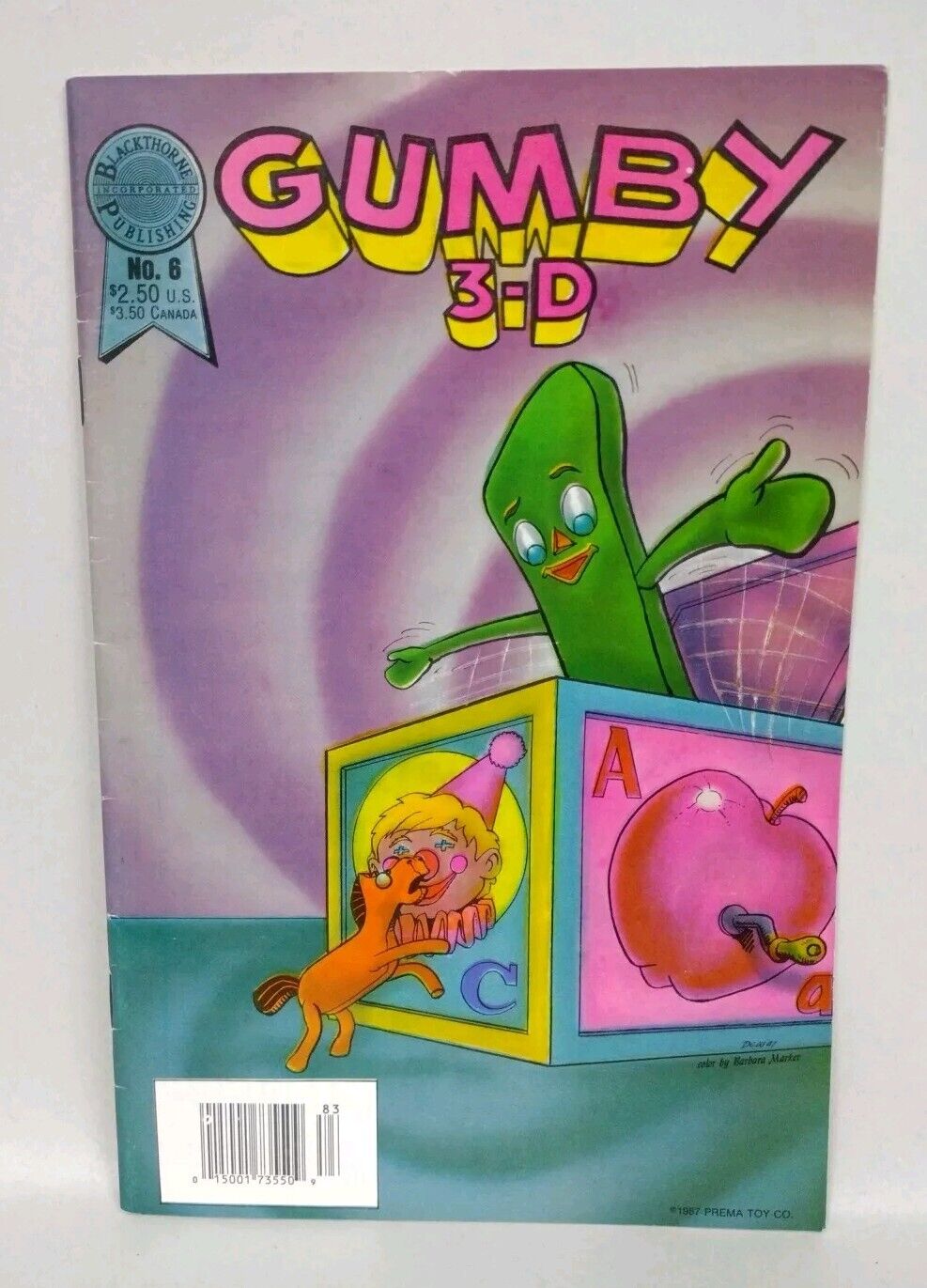 Gumby Comic Lot Of 3 Winter Fun Special 3-D W Glasses Gumby's Gang Pokey #1