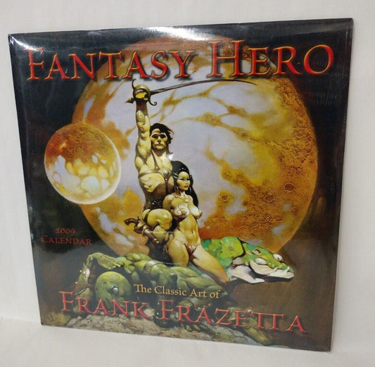 2009 Frank Frazetta Fantasy Hero Calendar New Sealed Sellers Publishing