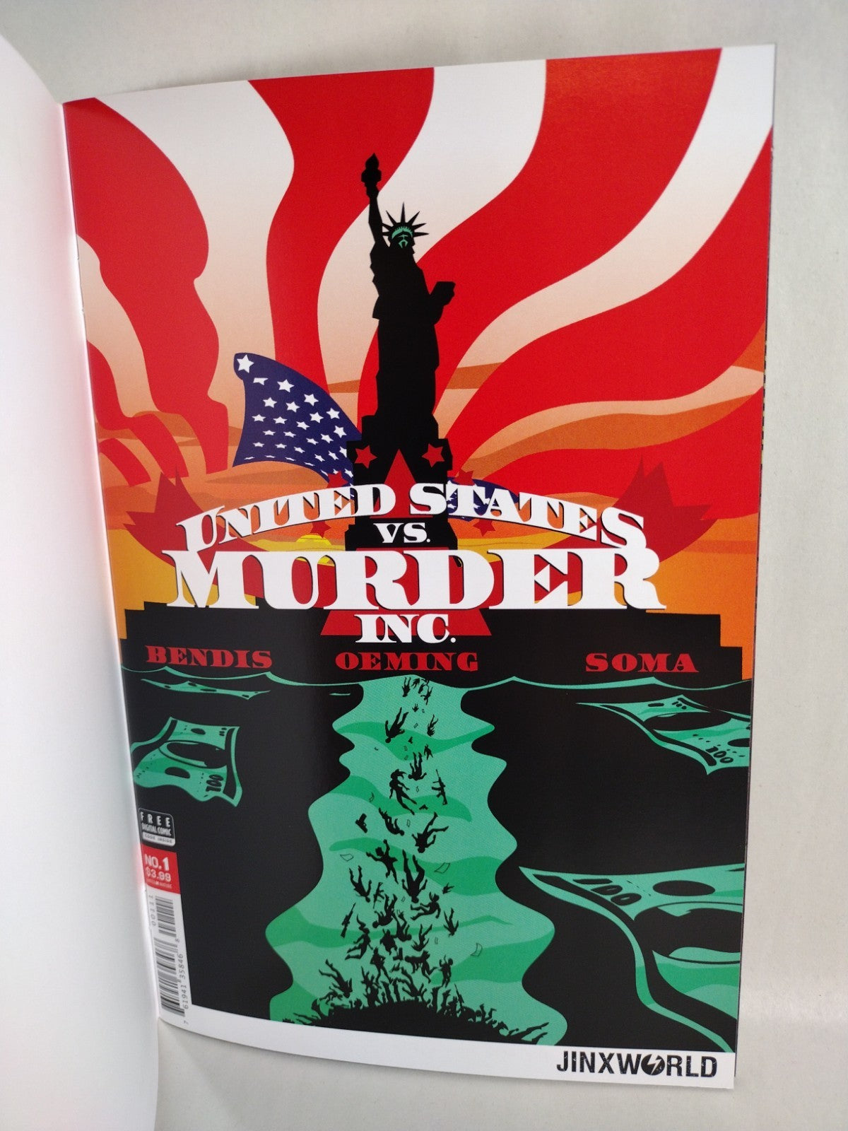 United States vs Murder Inc #1 (2018) DC Jinxworld Blank Sketch Cover Comic NM