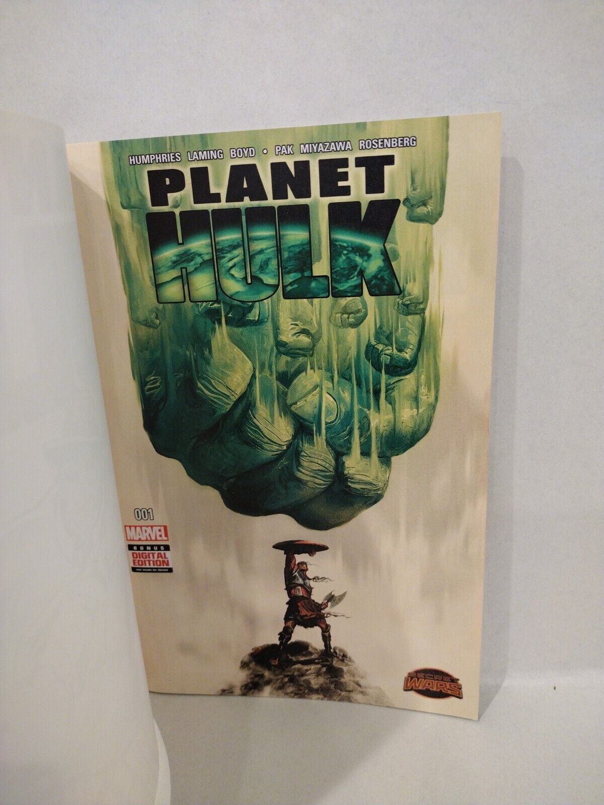 Planet Hulk 1 (2015) Blank Cover Variant Comic W Original Dcastr Mr Fixit Art