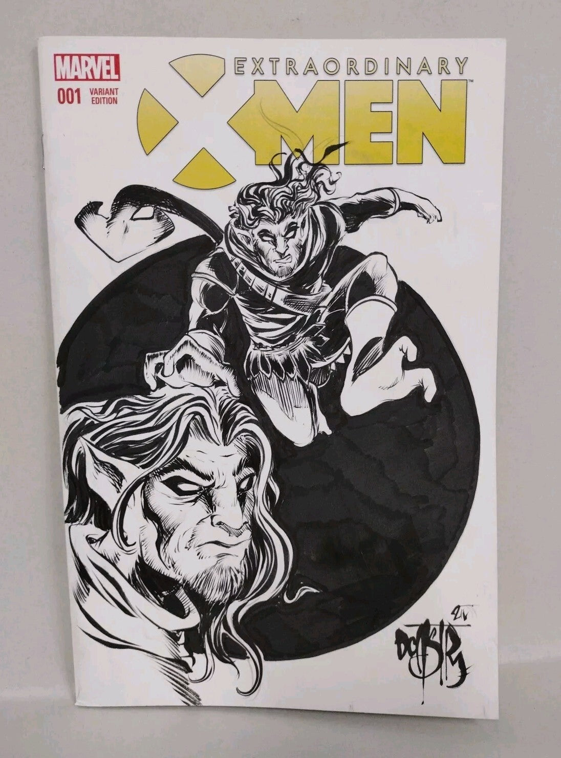 EXTRAORDINARY X-Men 1 Marvel Sketch Variant Comic W Original DCastr Nightcrawlr 