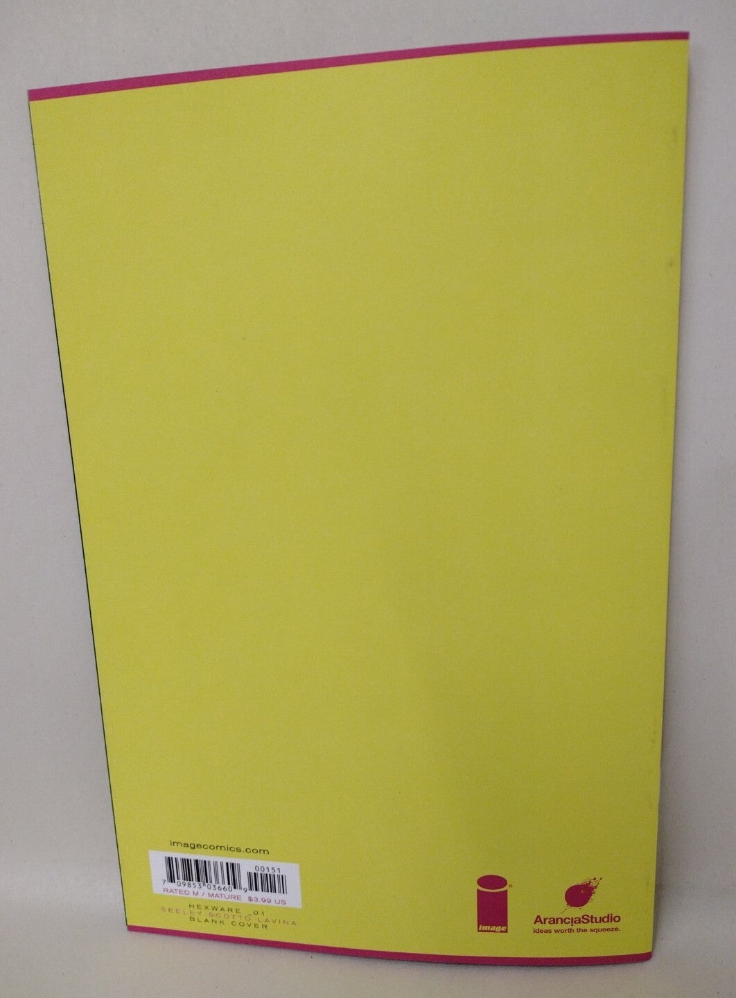 HEXWARE 1 (2022) Blank Cover Variant Image Comic w Original ANDIE DCastr Art COA