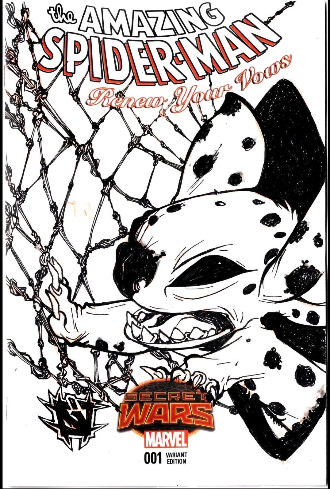 Amazing Spider-Man Renew You Vows 1 Marvel Sketch Cover Comic W Original JAG Art