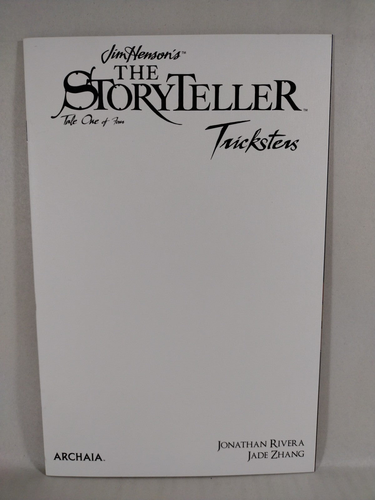 Jim Henson Storyteller Trickster #1 (2021) Archaia Blank Sketch Variant Cover NM