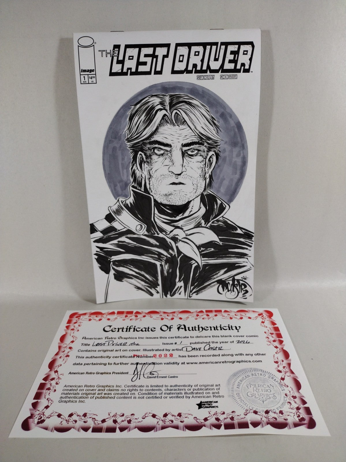 Last Driver #1 (2026) Image Comic Sketch Cover Variant W Original Dave Castr Art