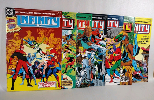 Infinity Inc (1984) DC Comic Lot Set #1 2 3 4 5 6 7 Jerry Ordway F-VF