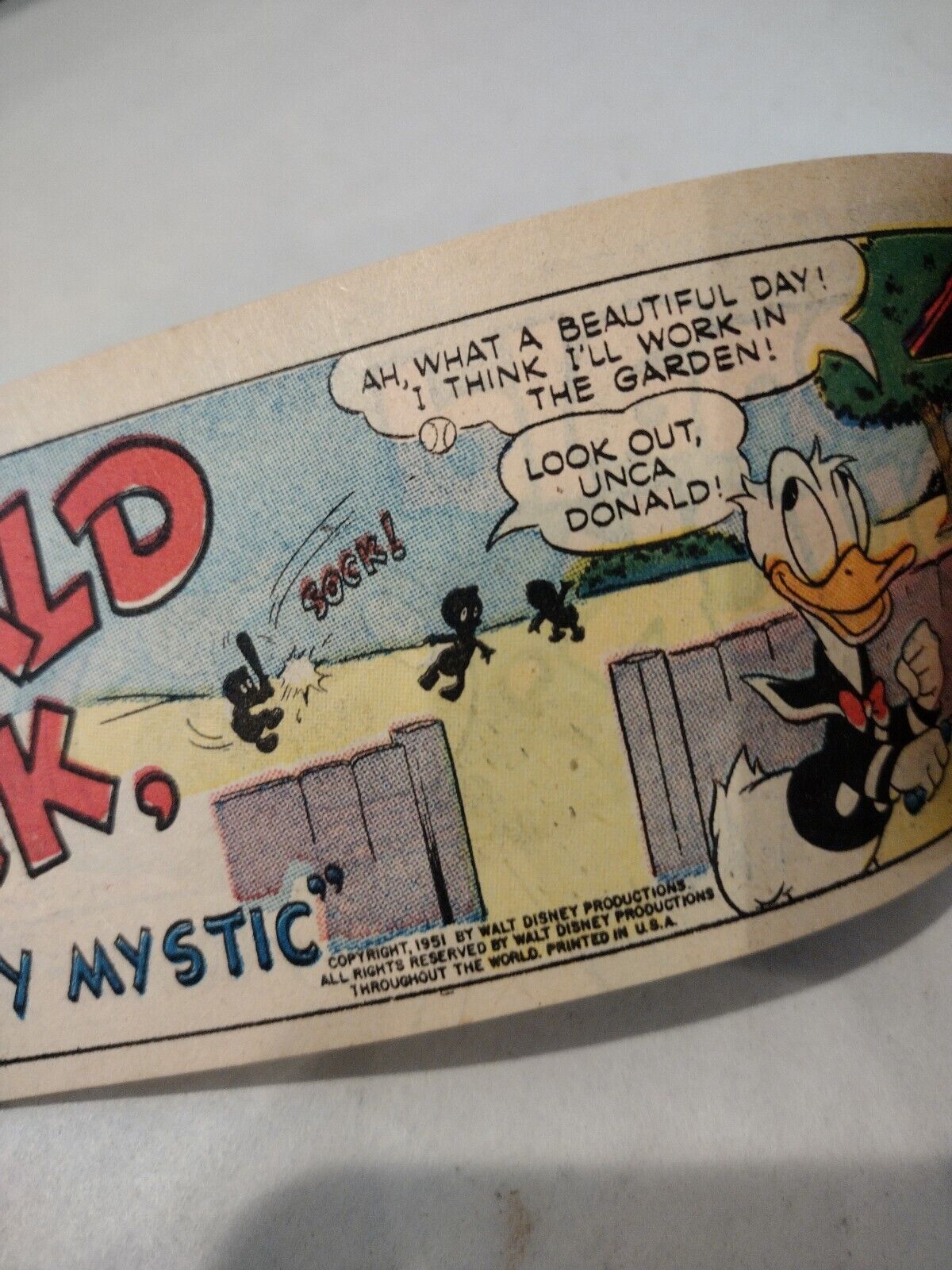 Donald Duck Mighty Mystic #D-5 (1951) Disney General Mills Mini Comic