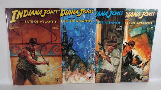 Indiana Jones & The Fate of Atlantis (1991) Complete Dark Horse Comic Lot  #1-4