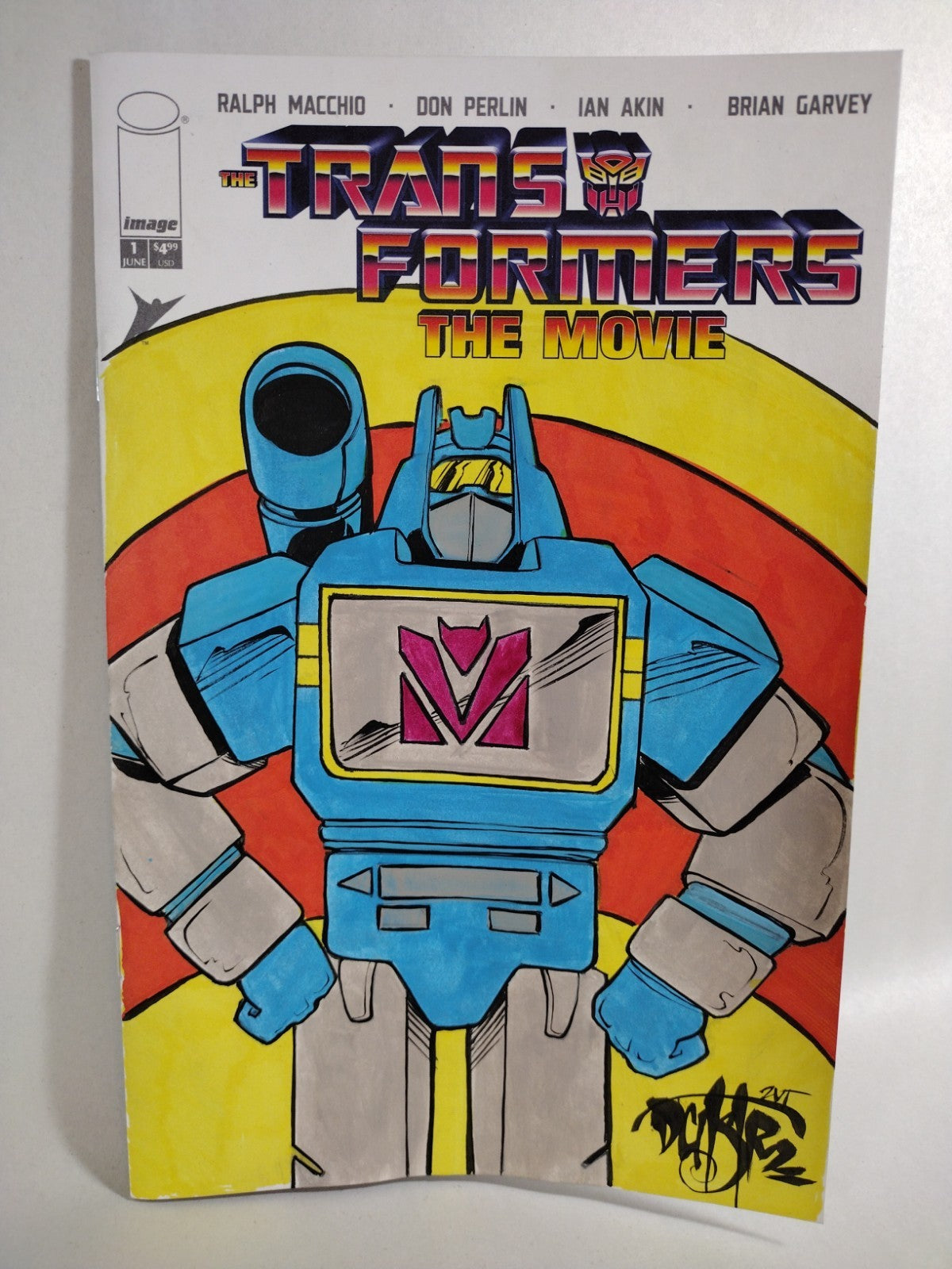 Transformers Movie Facsimile 1 Image Comic 2026 Sketch Var W Original DCastr Art