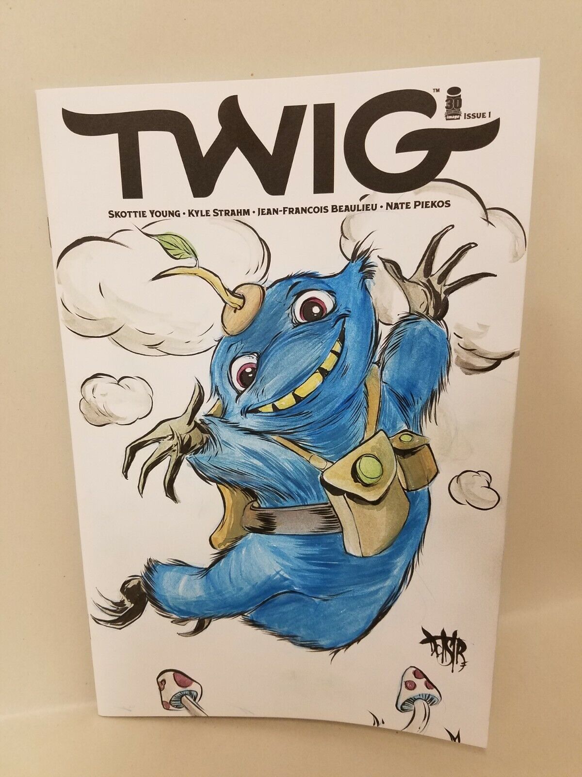 TWIG #1 (2022) Blank Cover Variant W Original DCastr Watercolor Art ARG COA 302