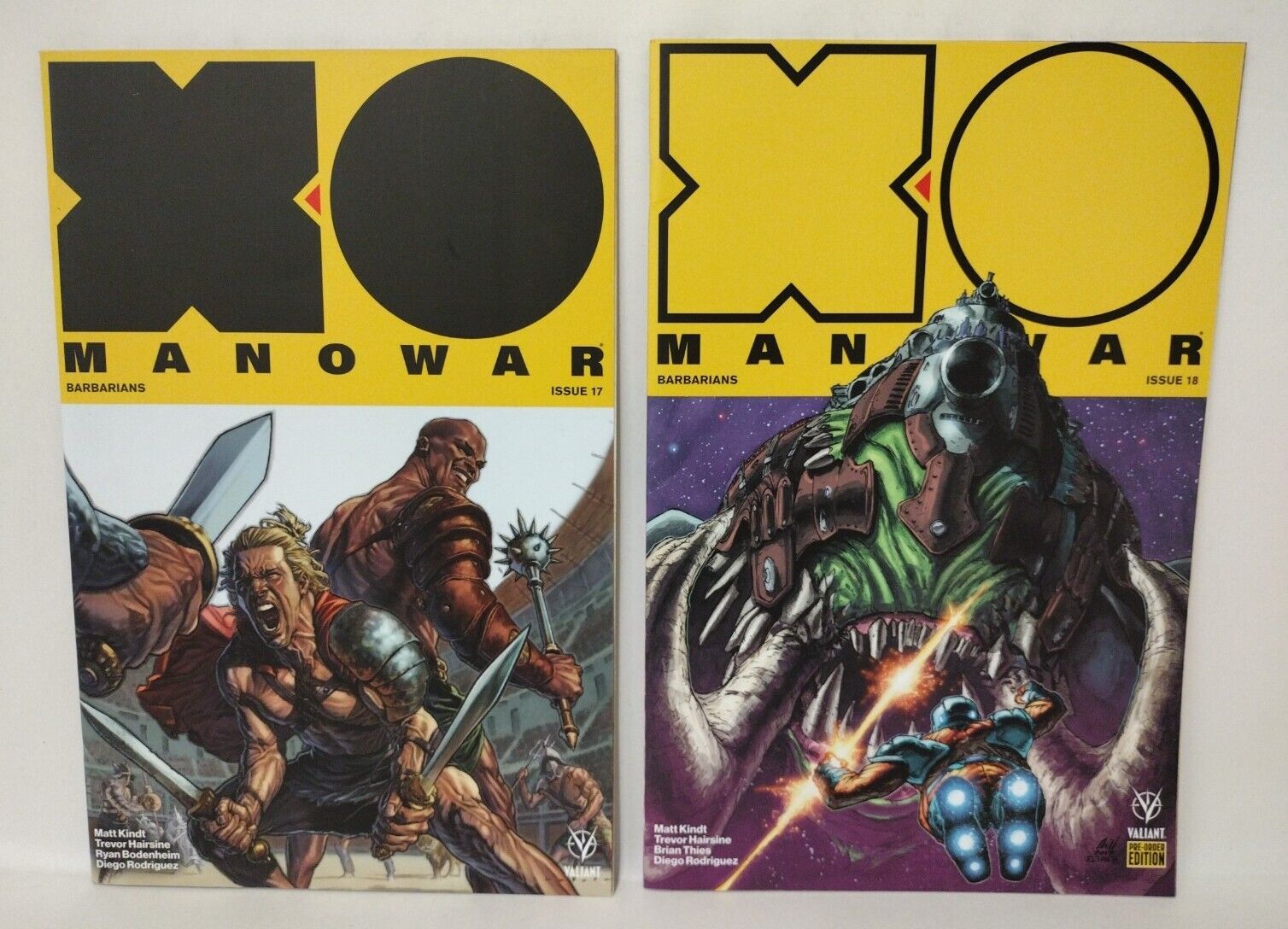 X-O MANOWAR (2017) Vol 4 Valiant Comic lot Set #1-8 10-18 +FCBD Matt Kindt