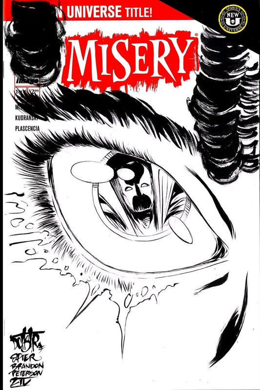 Misery 1 (2024) Image Comic Sketch Cover Variant W Original Cyan Dave Castr Art