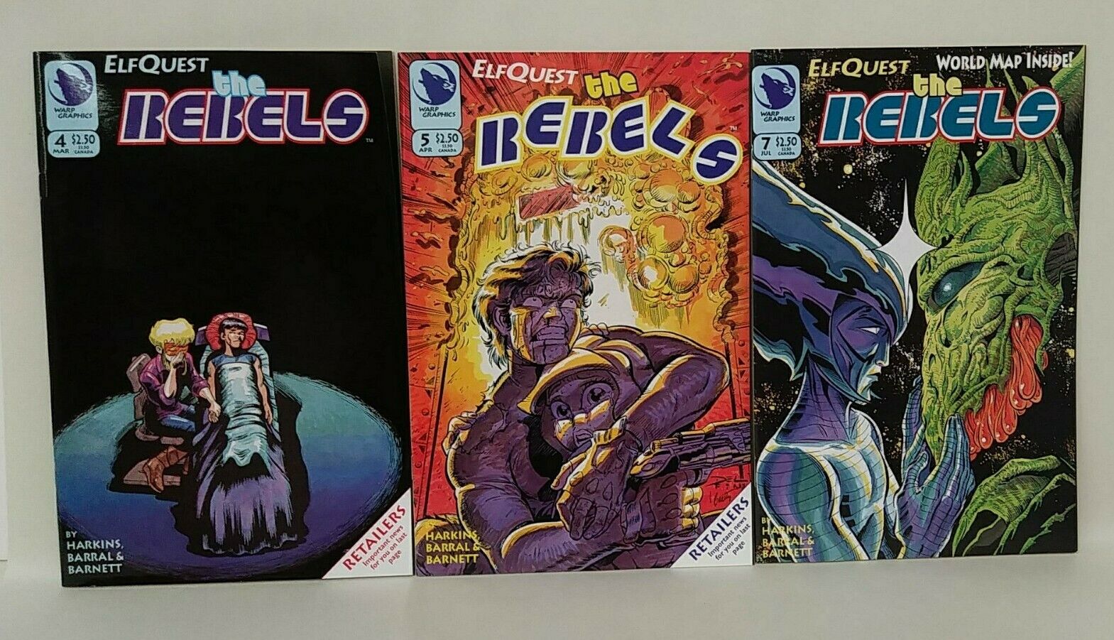 Elfquest (1995) The Rebels Comic Lot Set #4 5 7-12 Warp Graphics Collection