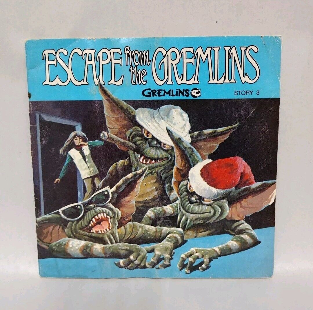 Gizmo And The Gremlins (1984) Story Book 2 3 4 5 W Records + Golden Book Lot