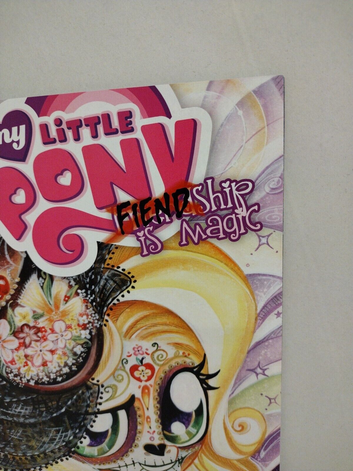 My Little Pony Fiendship Is Magic #5 Apple Jack Sugar Skull Chrysalis Variant NM