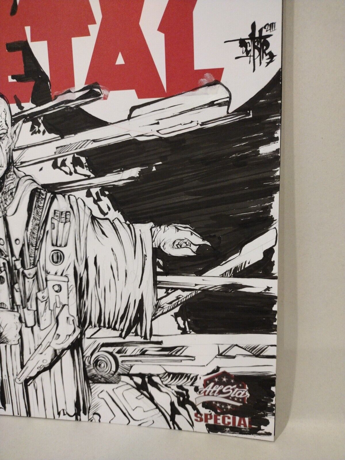 Heavy Metal Magazine 300 (2020) Blank Sketch Cover Variant w Original Gail Art