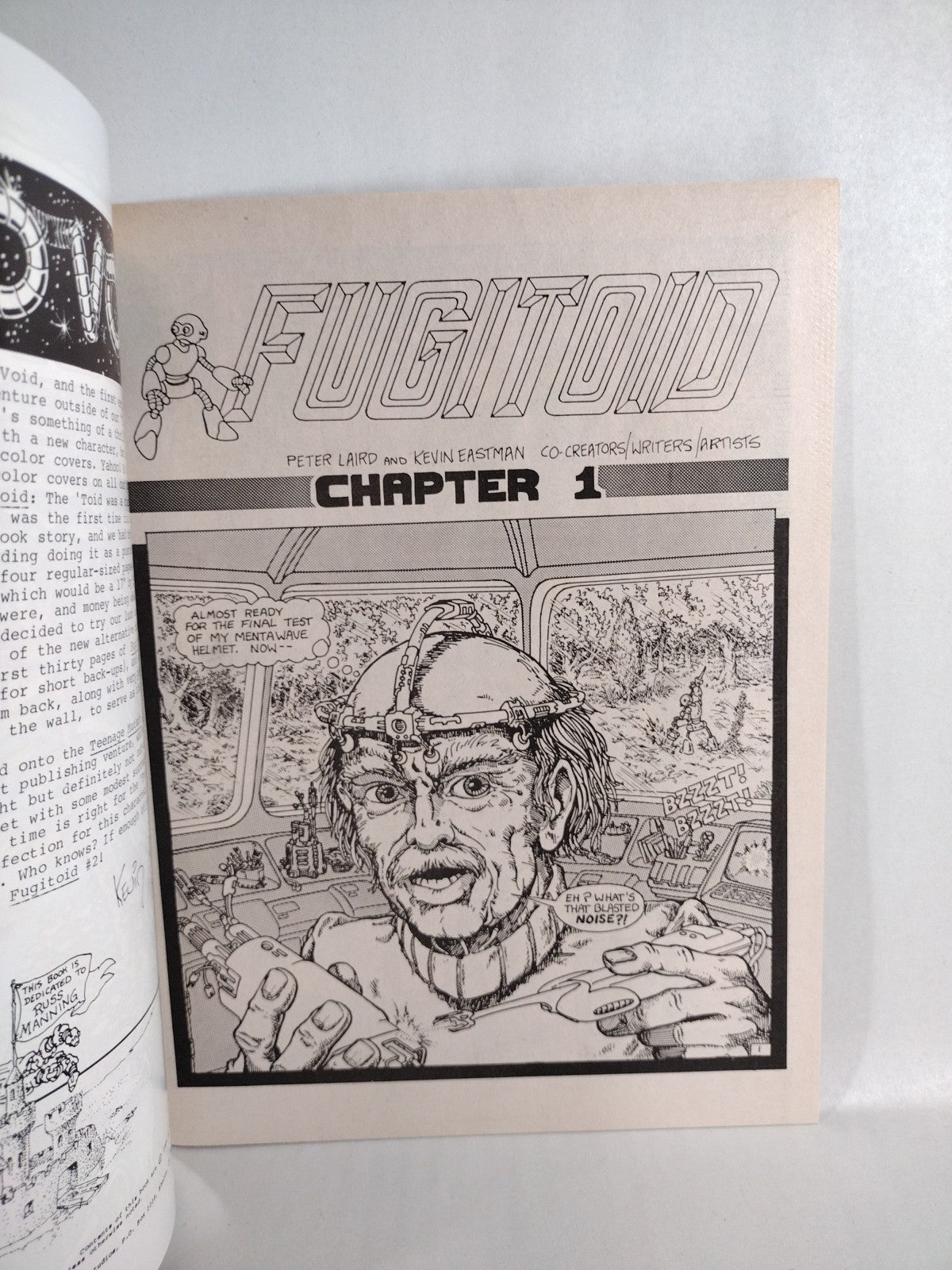 Fugitoid #1 (1985) Mirage Magazine Comic TMNT Triceritons 1st Appearance VF-NM